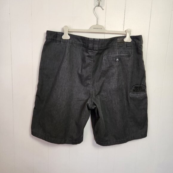 Metal Mulisha Flat Front Shorts Gray Mens Size 44 Summer - Picture 2 of 9